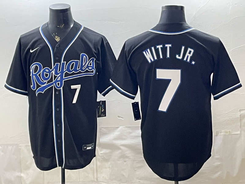 Men Kansas City Royals #7 Witt Jr. black Nike MLB 2026 Jersey 052008